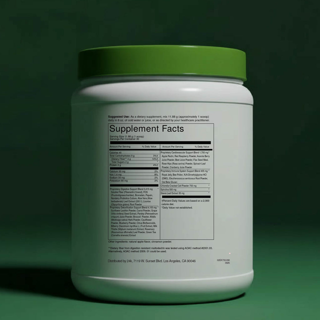 24k Wellness -  SUPER GREENS  (Detox)