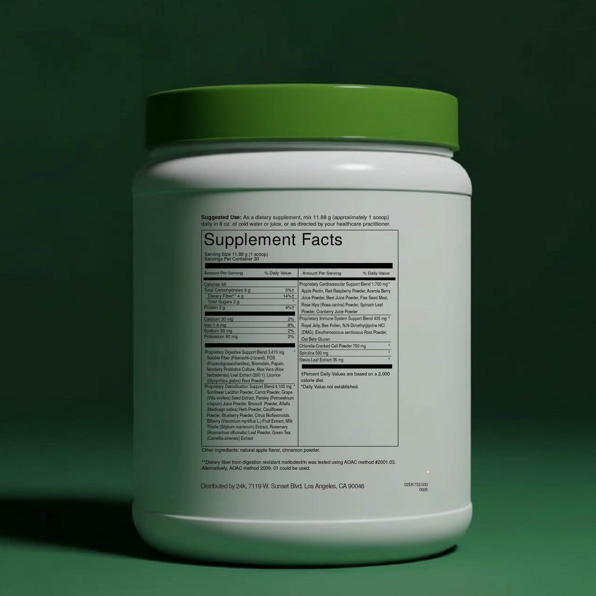 24k Wellness -  SUPER GREENS  (Detox)